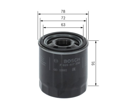 Oil filter P7350 Bosch, Image 5