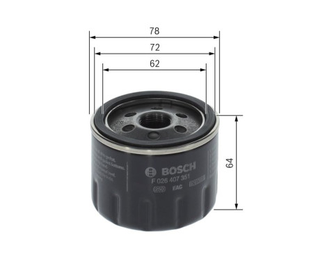 Oil filter P7351 Bosch, Image 5