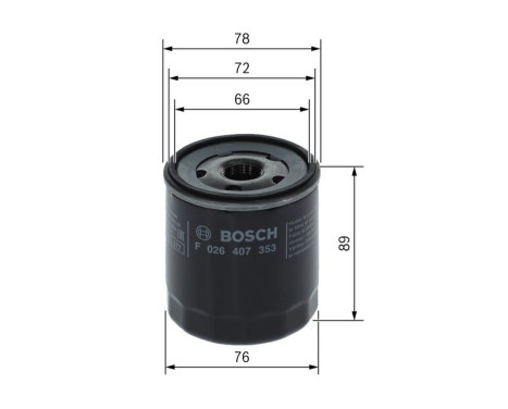 Oil filter P7353 Bosch, Image 5