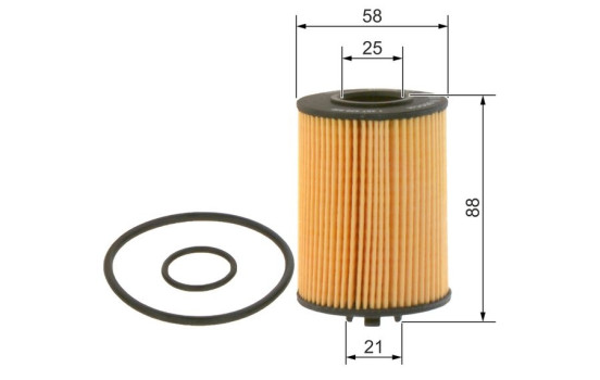Oil Filter P9306 Bosch, Image 3
