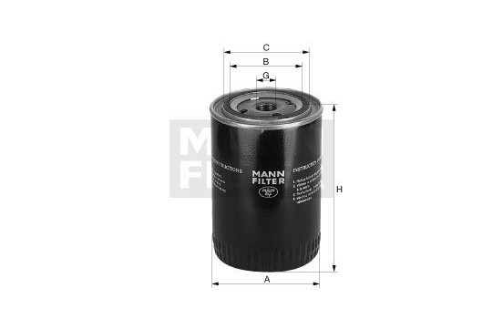 Oil Filter W 1020 MANN-FILTER, Image 2