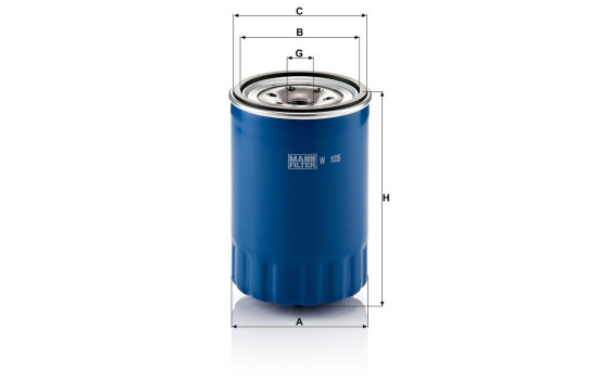 Oil Filter W 1035 MANN-FILTER, Image 3