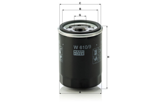 Oil Filter W 610/9 Mann, Image 7