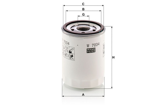 Oil Filter W 7034 Mann, Image 4
