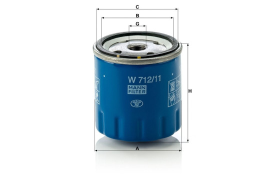 Oil Filter W 712/11 Mann, Image 3