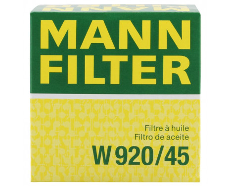 Oil Filter W 920/45 Mann, Image 5