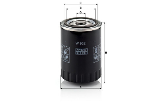 Oil Filter W 932 Mann, Image 3
