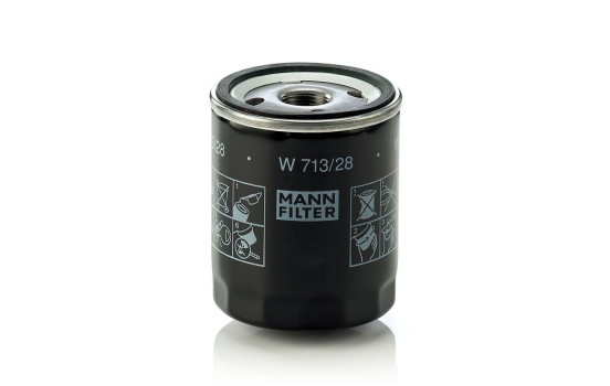 Oil Filter W713/28 MANN-FILTER, Image 4