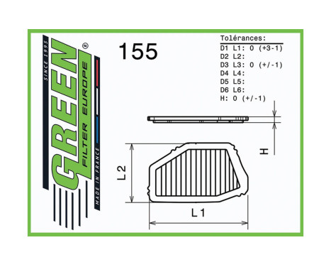 Replacement filter Green, Image 2