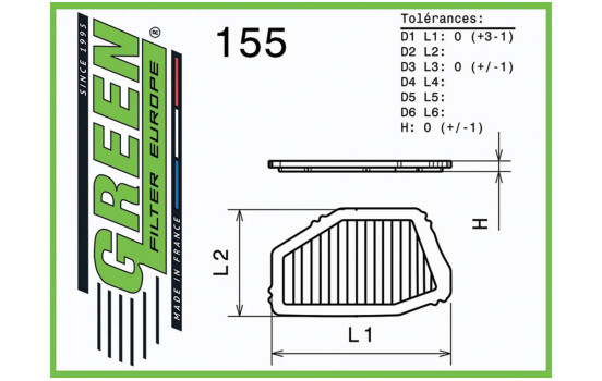 Replacement filter Green, Image 2