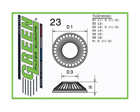 Replacement filter Green, Image 2