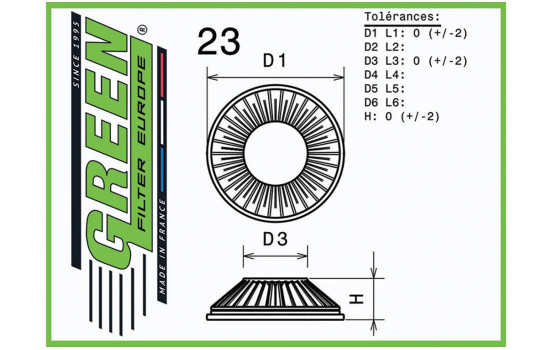 Replacement filter Green, Image 2