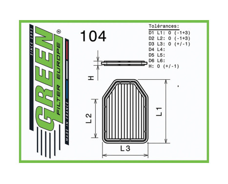 Replacement filter Green, Image 2