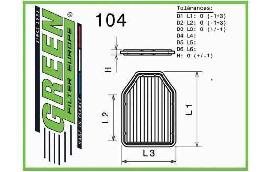 Replacement filter Green, Image 2