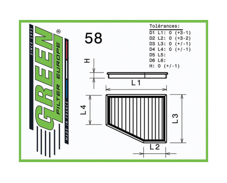 Replacement filter Green, Image 2