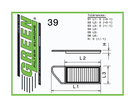 Replacement filter Green, Image 2