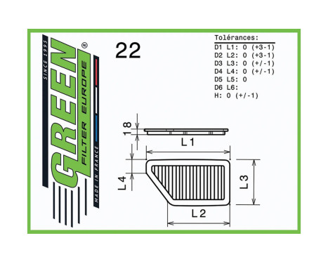 Replacement filter Green, Image 2