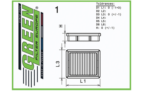 Replacement filter Green, Image 2
