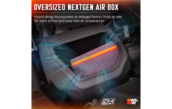 K&N NextGen Cold Air Intake fits RAM 1500 excl. RHO 3.0L L6 2025- (50-1598) K&N, Image 7