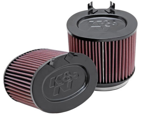 K&N replacement filter suitable for Porsche Carrera 911 3.6/3.8L, 2009-2012 (2 pieces) (E-1999) K&N, Image 2