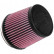K&N universal conical filter 102mm connection, 137mm Bottom, 114mm Top, 127 mm Height (RU-3600)