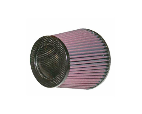 K & N universal conical filter 127mm connection, 165mm bottom, 114mm top, 143mm height, carbon top (R