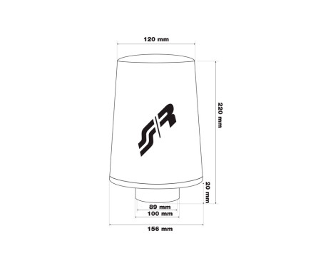 Simoni Racing Universal Foam air filter conical - incl. 3 adapter rings, Image 4