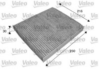 Cabin filter 698739 Valeo