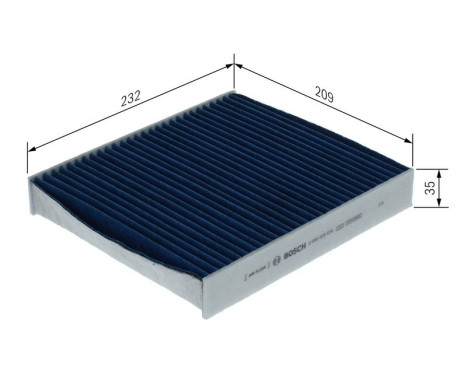 Cabin filter A8636 Bosch, Image 5