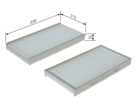 Cabin filter M5184 Bosch, Image 5