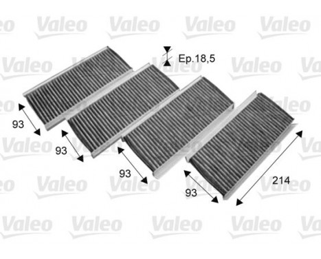 Filter, interior air CLIMFILTER PROTECT 715712 Valeo