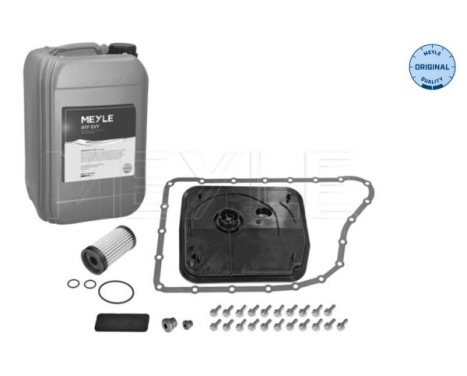 Article set, automatic oil change
