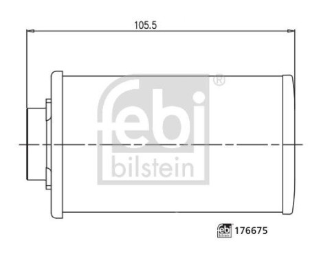 gearbox oil filter 176675 FEBI, Image 2