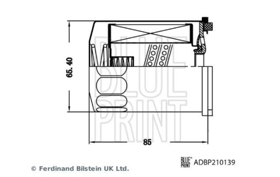 gearbox oil filter ADBP210139 Blue Print