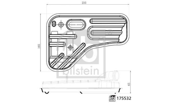 Hydraulic Filter, automatic transmission 175532 FEBI, Image 3