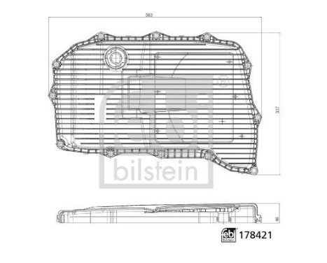 Hydraulic filter, automatic transmission 178421 FEBI, Image 3