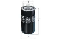 Hydraulic Filter, automatic transmission HC 5 Mahle