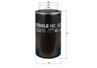 Hydraulic Filter, automatic transmission HC 62 Mahle