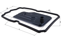 Hydraulic Filter, automatic transmission HX 124D Mahle