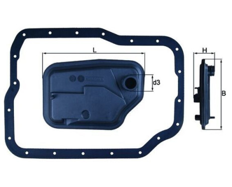 Hydraulic Filter, automatic transmission HX 149D Mahle