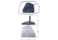 Hydraulic Filter, automatic transmission HX 164D1 Mahle