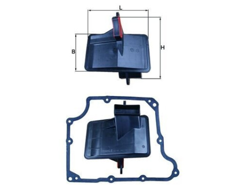Hydraulic Filter, automatic transmission HX 166D Mahle