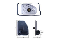 Hydraulic filter, automatic transmission HX 238D Mahle