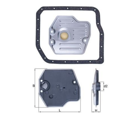 Hydraulic filter, automatic transmission HX 245D Mahle