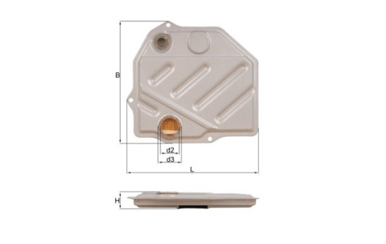 Hydraulic Filter, automatic transmission HX 46 Mahle, Image 3