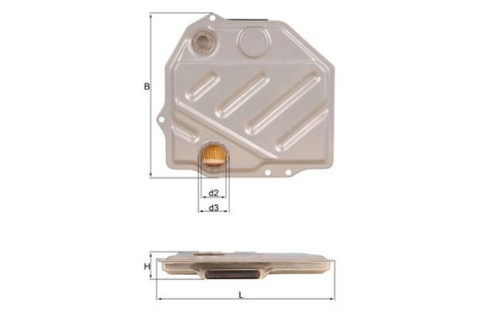 Hydraulic Filter, automatic transmission HX 48 Mahle, Image 4