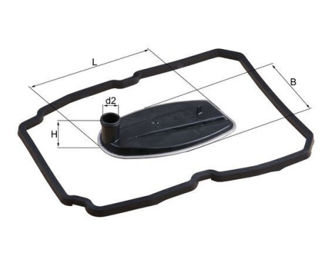 Hydraulic Filter, automatic transmission HX 81D Mahle, Image 4