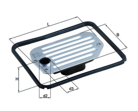 Hydraulic Filter, automatic transmission HX 85D Mahle, Image 3