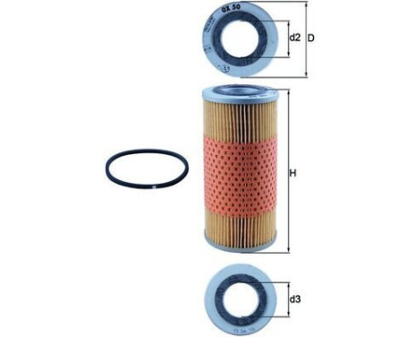 Hydraulic Filter, automatic transmission OX 50D Mahle