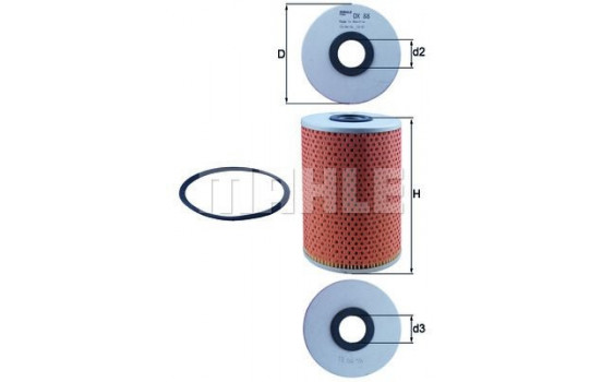 Hydraulic Filter, automatic transmission OX 88D Mahle